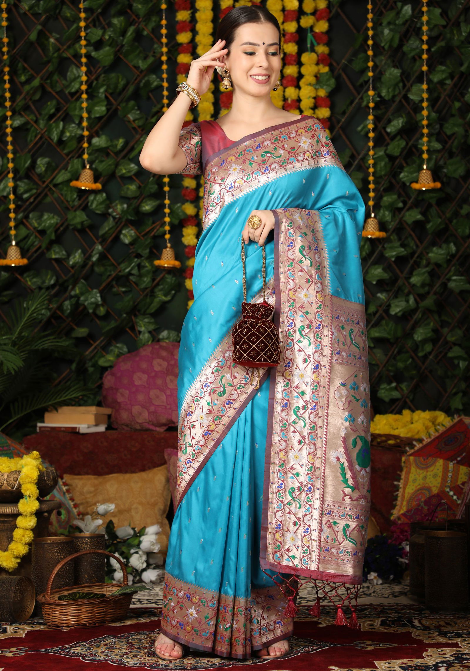 Paithani Srivalli Silk Party Wear Sarees Catalog